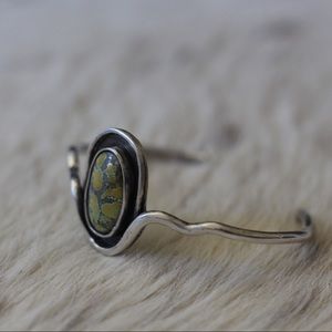 Blue moon turquoise cuff bracelet